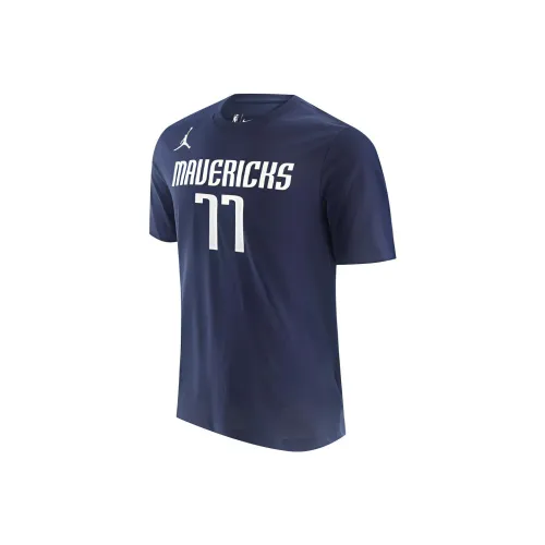 Jordan NBA Баскетбольная спортивная футболка мужская темно-синяя