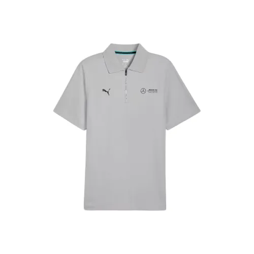 PUMA Mercedes AMG Petronas F1 Поло Мужское Серого цвета