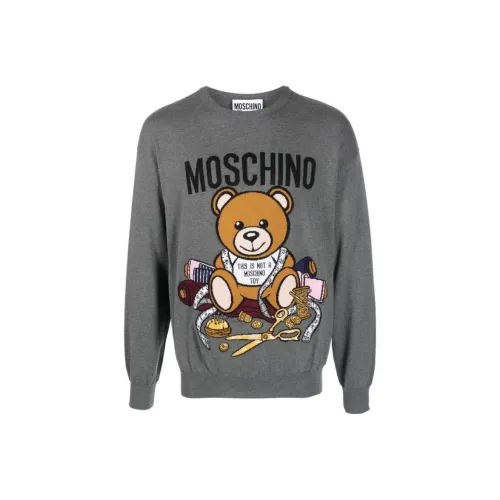 MOSCHINO Серые Мужские Свитера