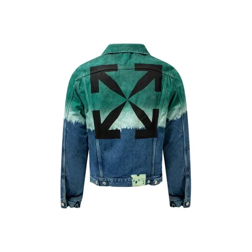 Off Белый FW20 Бирюзовый Мужские Куртки