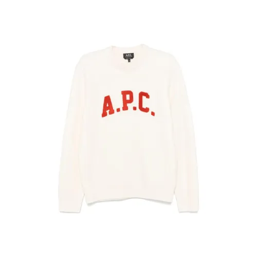 A.P.C FW24 Свитер Унисекс Белый