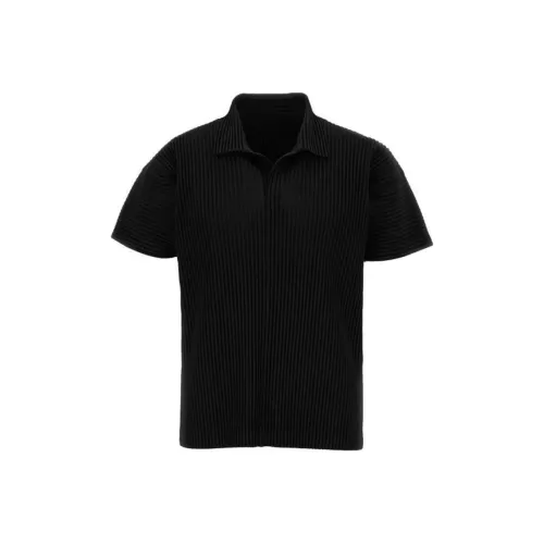 Homme Plissé Issey Miyake Polo Мужской Черный