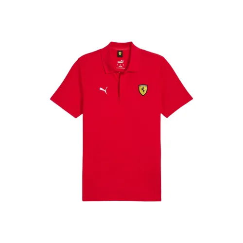 PUMA Scuderia Ferrari SS24 Поло Мужское Красное
