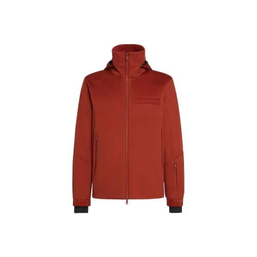 Zegna Кашемировый свитер мужской оранжевый