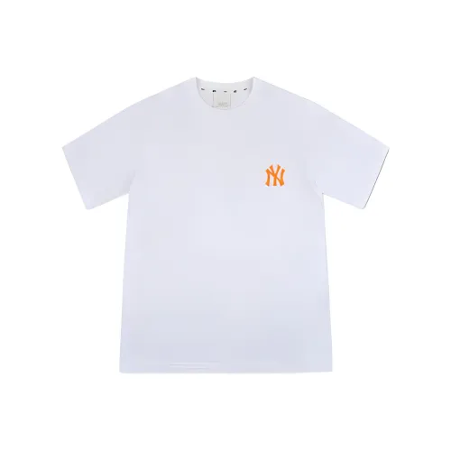 MLB New York Yankees T-Shirt Унисекс Белый Оранжевый