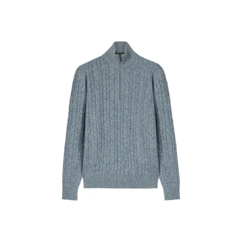 Loro Piana Звезды Синий Мужской Кашемировые Свитера