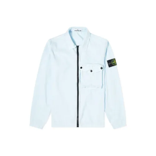 Stone Island Небесно-голубой Мужской Куртки