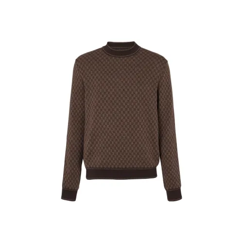 BALMAIN Коричневые Мужские Свитера