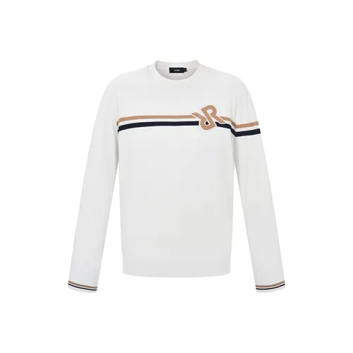RARE Длинный рукав Трикотаж Мужской Белый