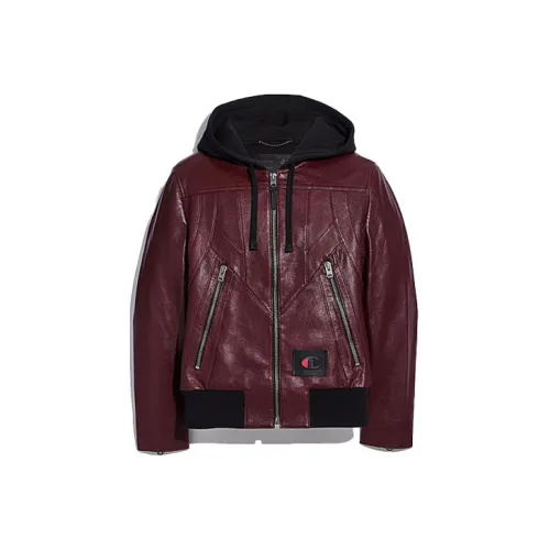 COACH Мужские бургундские куртки