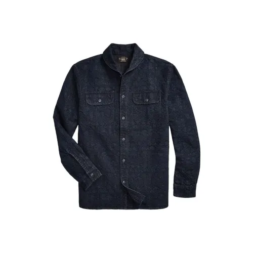 Double RL FW24 Рубашка Мужская Индиго