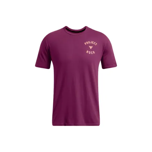 Under Armour ProjectRock T Shirt Мужской Фиолетовый