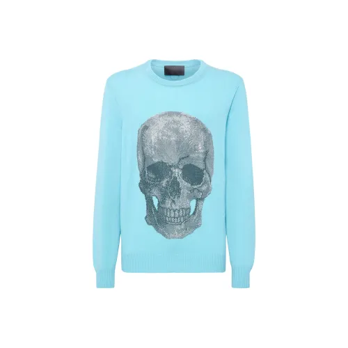 PHILIPP PLEIN Синие Мужские Свитера