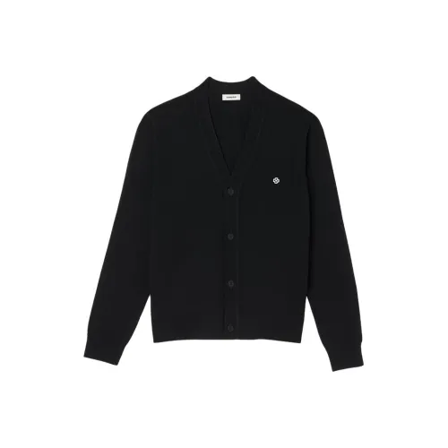 Sandro Кашемировый свитер мужской черный