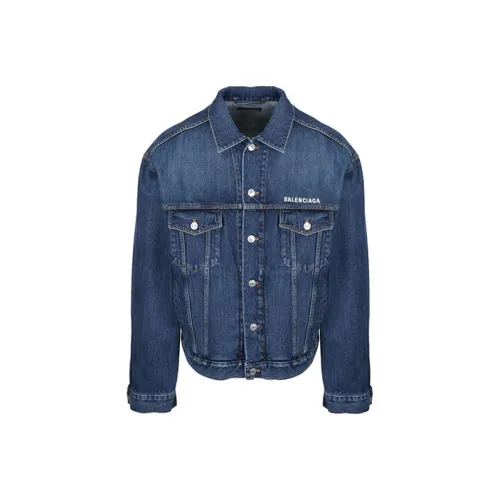 Balenciaga Джинсовый Синий Мужской Куртки