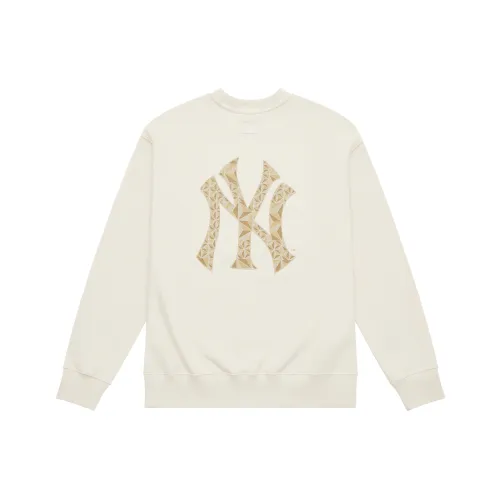 MLB MONOGRAM Коллекция New York Yankees FW24 Толстовка Унисекс Темный крем