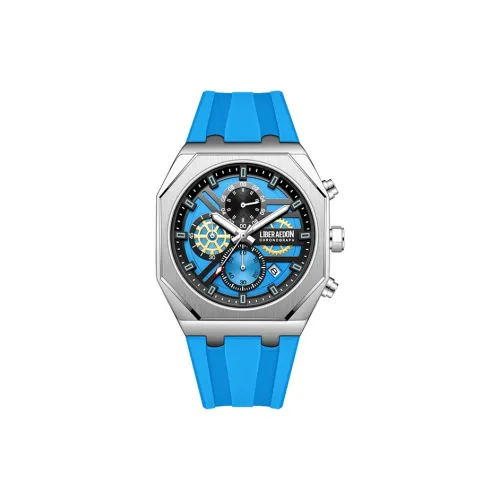 LIBER AEDON Кварцевый механизм Синий циферблат Мужские часы