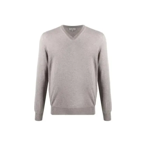 Canali Свитер Мужской Светло-Серый