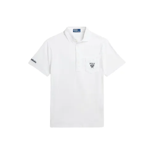 Polo Ralph Lauren Wimbledon Custom Slim Fit Polo Men's White