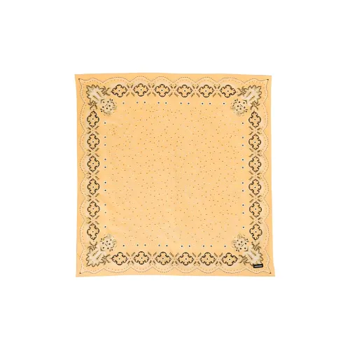 MIU MIU Ткань Шелковые Шарфы Женские Желтые