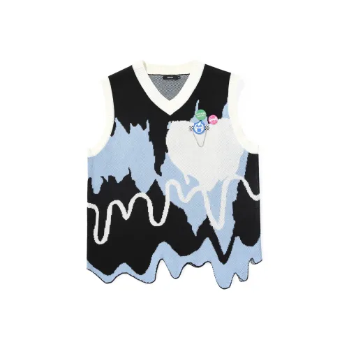 GENANX Свитер Унисекс Черный Синий