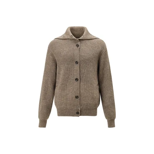 ETERNITY ITA Трикотажная ткань Кардиган Унисекс Цветочный кофе