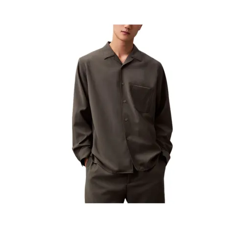 CALVIN KLEIN Рубашка Унисекс Хаки