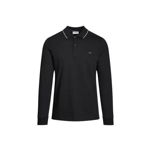 CALVIN KLEIN Поло Европейская версия Мужской Черный