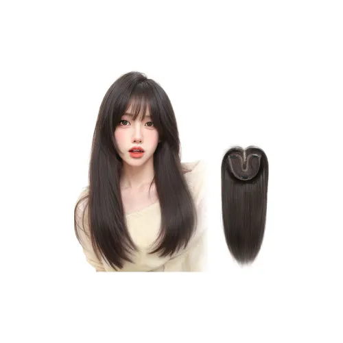 YOUXI Весна Замена Новый Без сетки для волос Перук PIECES Белый лунный свет