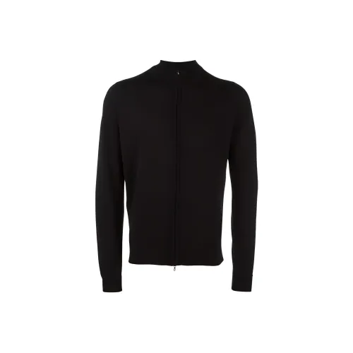 JOHN SMEDLEY Черный Мужской Трикотаж