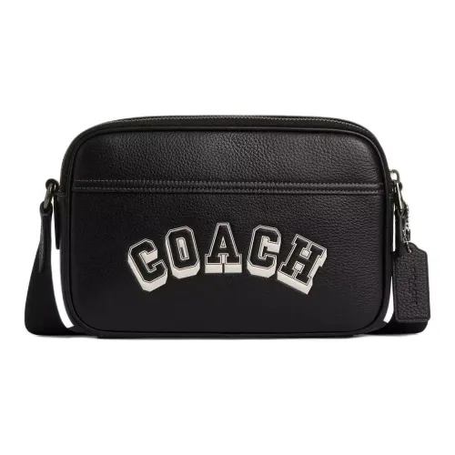 COACH Graham Кожа Сумка через плечо Средняя Мужская Черная