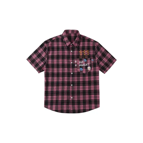 Suamoment Розовая унисекс рубашка