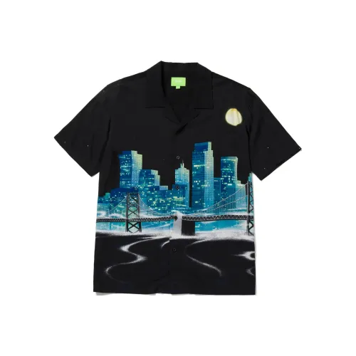 HUF совместная черная мужская рубашка