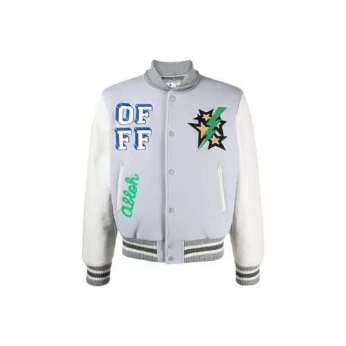 Off Белый SS21 Светло-Синий Мужские Куртки
