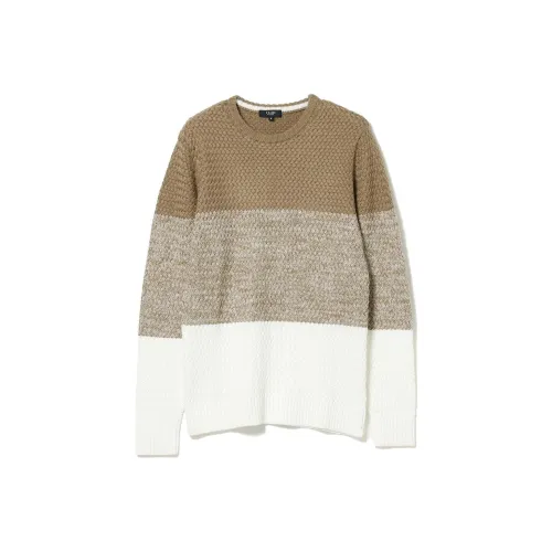 BEAMS совместный бренд Светло-янтарный Мужские Свитера