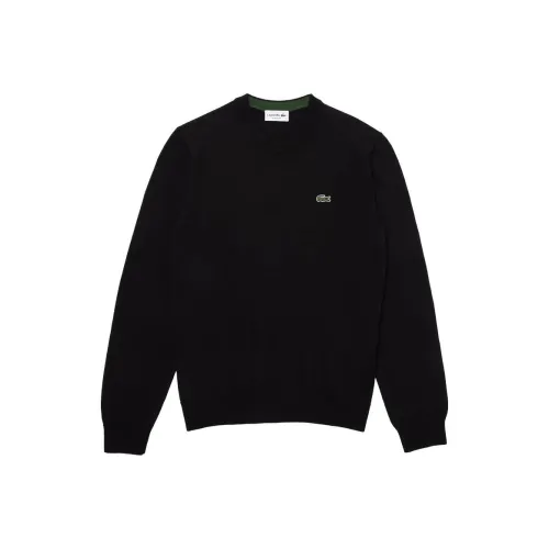 Свитеры для мужчин черного цвета в сотрудничестве с LACOSTE