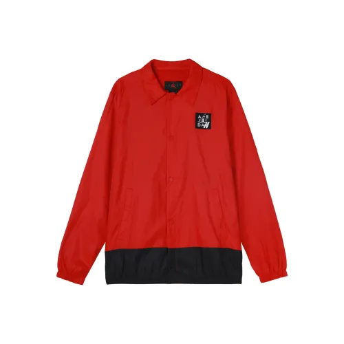 JORDAN Red Men's Jackets Джордан Красный Мужские Куртки