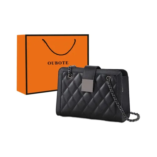 OUBOTE Сумка через плечо из коровьей кожи женская экстрим ночной черный