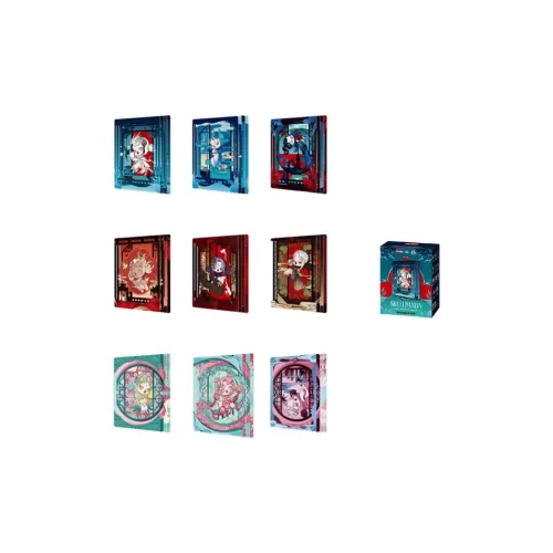 POP MART Skullpanda House Language Слепые коробки Один Blind Коробка Целая коробка 9 шт