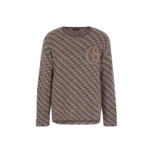 GIORGIO ARMANI Коричневый Мужской Свитера