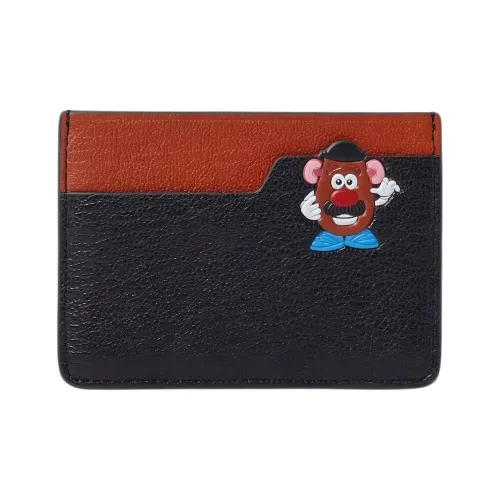 Anya Hindmarch Козья кожа Держатель для карт Женский Чернила Многоцветный Мускатный орех