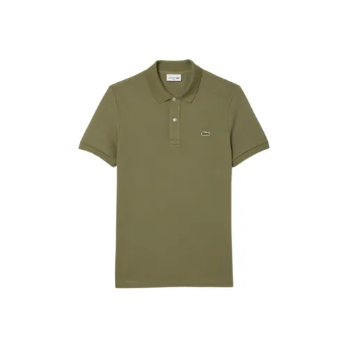 LACOSTE Поло Мужское Хаки Зеленый