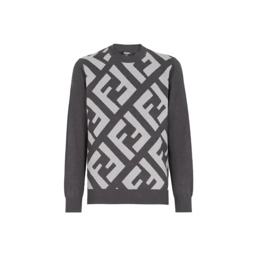 Fendi Серые Мужские Свитера