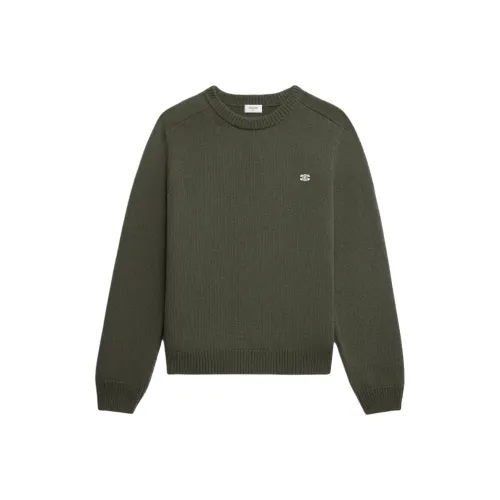 CELINE SS25 Свитер Мужской Зеленый