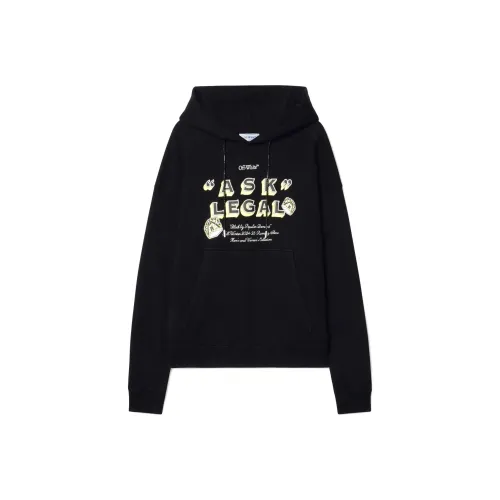 Off Белый FW24 Толстовка Мужской Черный