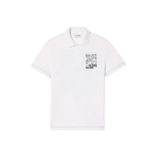 LACOSTE Collaboration Белая Мужская Поло