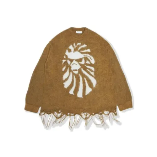 A BATHING APE Желтый Мужской Трикотаж