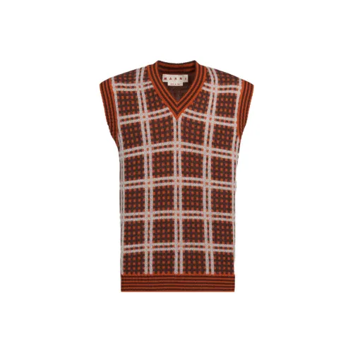 MARNI Red Men's Sweaters MARNI Красные Мужские Свитера