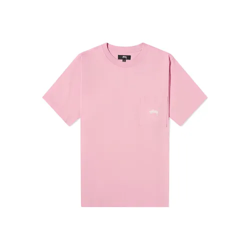 Stussy Розовый Мужской T-Рубашки