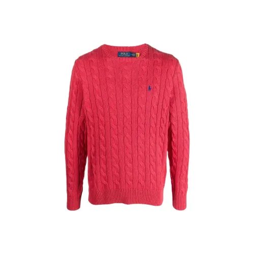 Polo Ralph Lauren FW23 Свитер Мужской Клубничный Красный